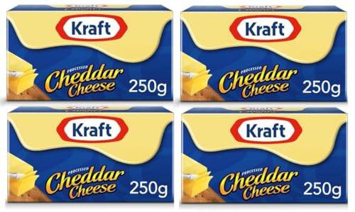 Image of Krafts Processed Cheddar Cheese Block - Rich & Creamy Taste 4 x 250g (Imported)