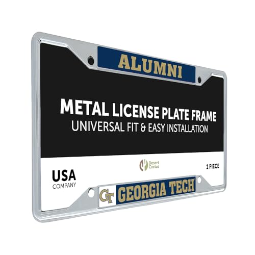Desert Cactus Georgia Tech Yellow Jackets License Plate Frame (Alumni)