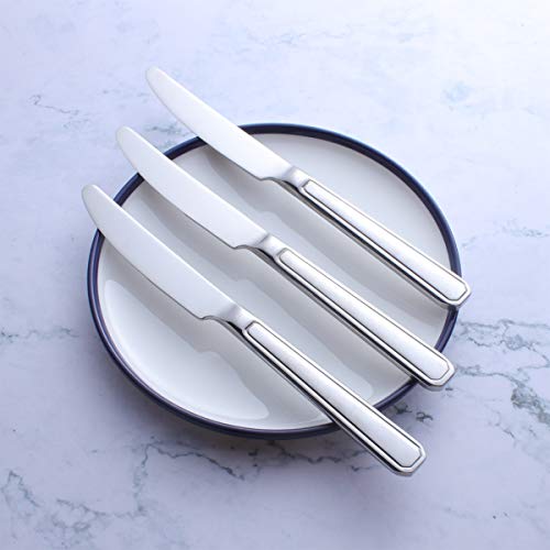 Dinner Knife Set of 4, 18/0 Stainless Steel 9.2-inch Flatware 4-Piece Table Knives Set, Cutlery Silverware Utensils Steak Knives Only, Dishwasher Safe, Mirror Polished - Thumbnail 6