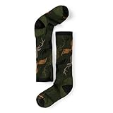 Smartwool Boys' Wintersport Camo Socks (Loden) Large