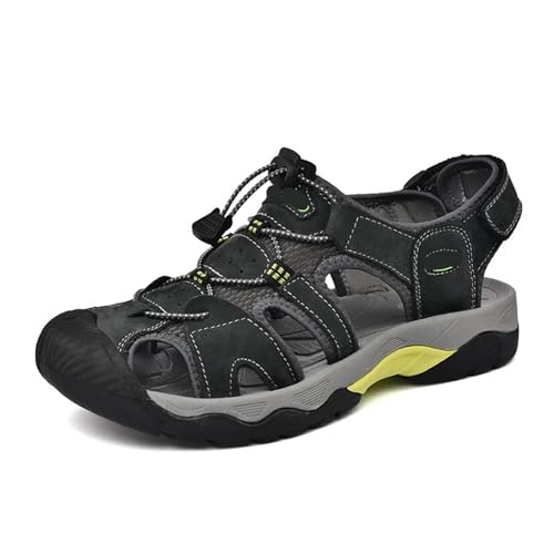Sandale homme en cuir classique : chaussure de marche d'été