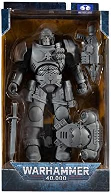 McFarlane Toys, Warhammer 40000 Reiver Action Figure with 22 Moving Parts, Unpainted Collectible Warhammer Figure with collectors stand base, Customise Your Figure  Ages 12+