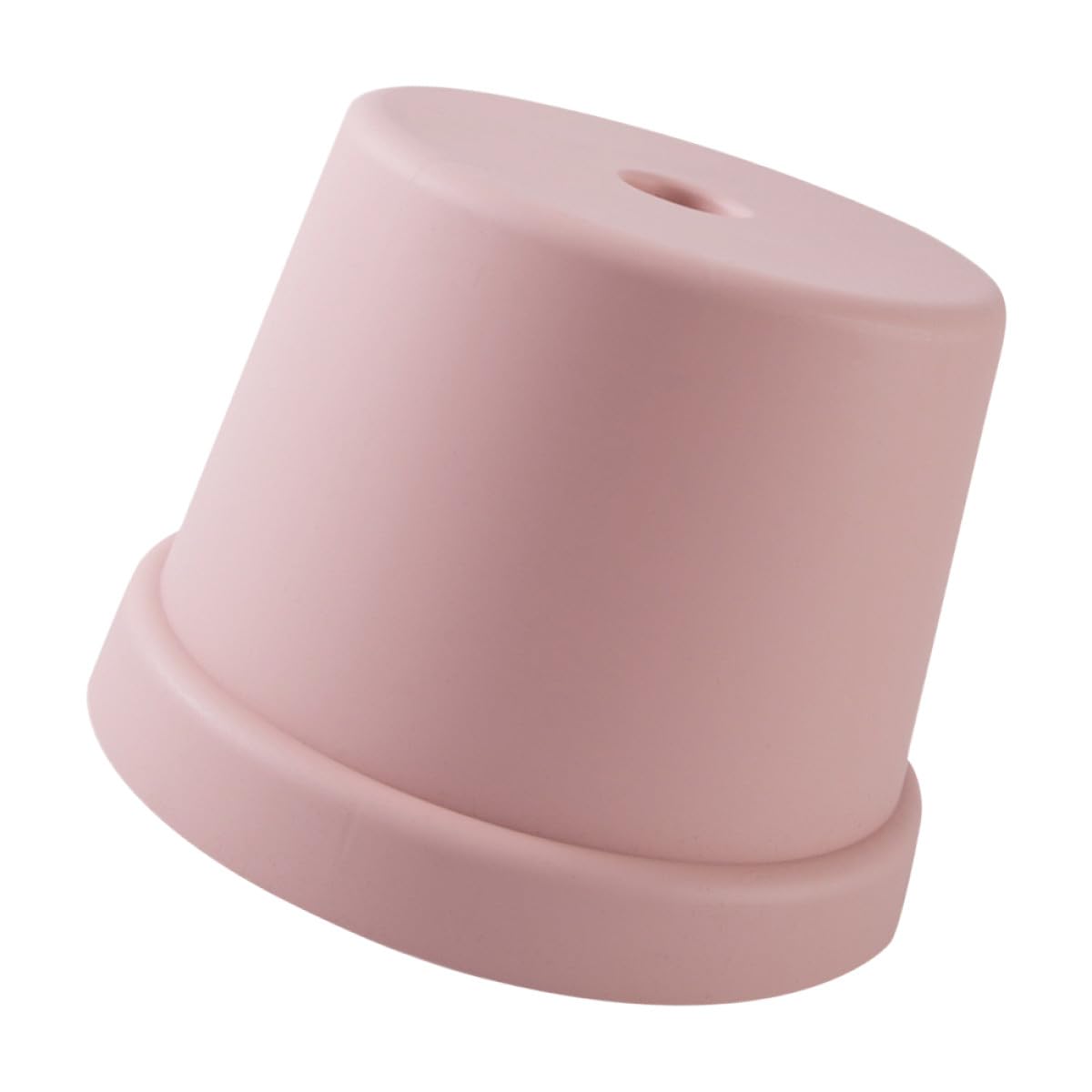 KALLORY Large Non-Slip Anti-Skid Plastic Stool for Bathing and Shoe Changing (Pink)