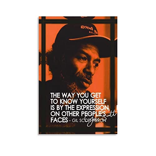 Peinture sur toile Gil Scott-Heron pour creer une ambiance cosy dans votre chambre