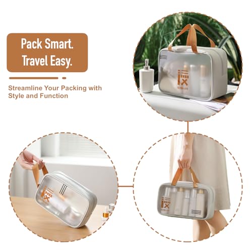 Image of HOOPOES 3-Piece Toiletry & Cosmetic Bag Set - Waterproof Travel Organizer for Makeup, Toiletries, and Accessories - Compact, Durable, Stylish Storage Bags for Women & Men