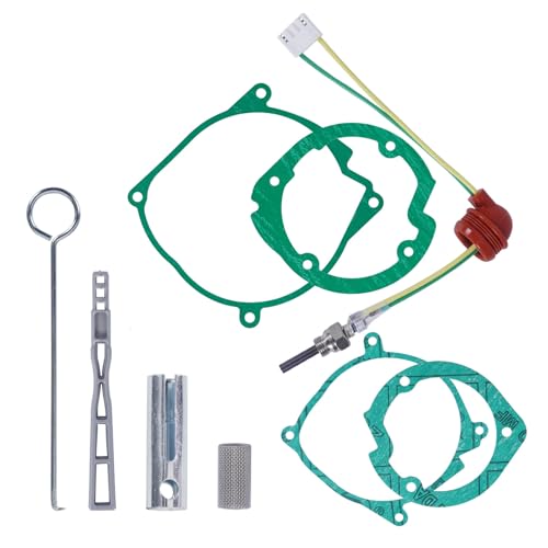 CYDZSW 9Pcs Diesel Heater Glow Plug Repair Rebuild Kit Accessories Compatible with Webasto Eberspacher Espar 2KW 5KW 8KW Air Parking Heater,12v Diesel Preheater Ignition Plugs Maintenance Tools Parts