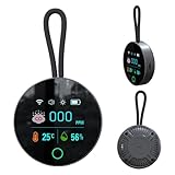 3 in 1 CO Melder CO-Detektor Alarm Temp Feuchte Sensor mit magnetischer Ansaugung CO Temperatur Feuchte Detektor für Indoor Outdoor