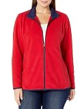 Amazon Essentials Women's Classic-Fit Full-Zip Polar Soft Fleece Jacket (Available in Plus Size), Red, 6X