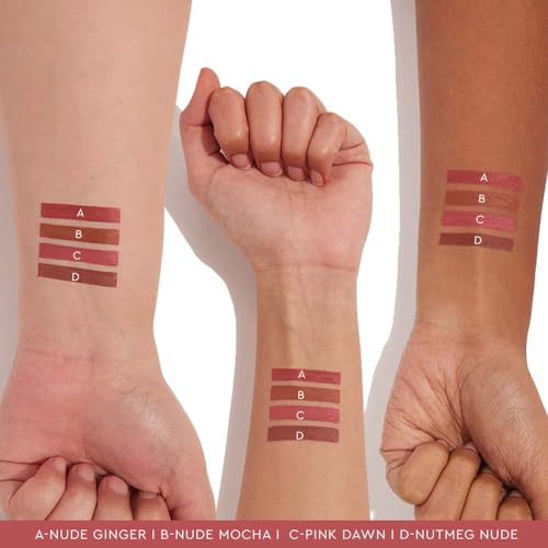 Image of Kiro Four Play Non-Stop Airy Matte Liquid Lip Stack - Ultimate Quad, 6ml | 4 Nude Lipstick Shades | Long-lasting, Transfer-proof, Hydrating, Lightweight | Infused with Avocado & Apricot Oils