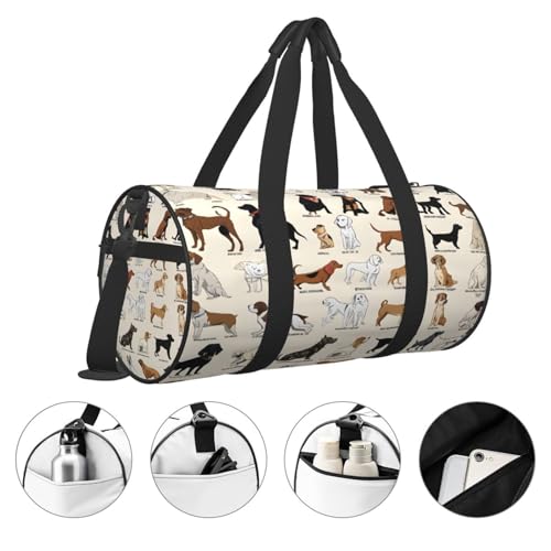 Organiseur multi-compartiments léger pour sac de voyage rond - 5