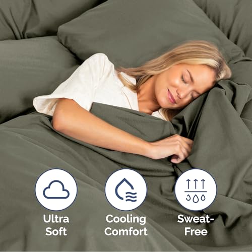 Image of Queen Size 4 Piece Sheet Set - Ultra Soft & Cooling Bed Sheets - Dark Taupe | Fits 8 Inch to 16 inch Mattress, Wrinkle Free & Fade Resistant with Deep Pockets, Breathable, Comfy Hotel Luxury Bedding