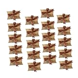 UKCOCO Cajas de Dulces de Papel Kraft para Boda 50 Unidades, Caja de Obsequio Forma de Almohada, Tamaño Mediano, Ecológica y Resistente para Fiestas y Cumpleaños