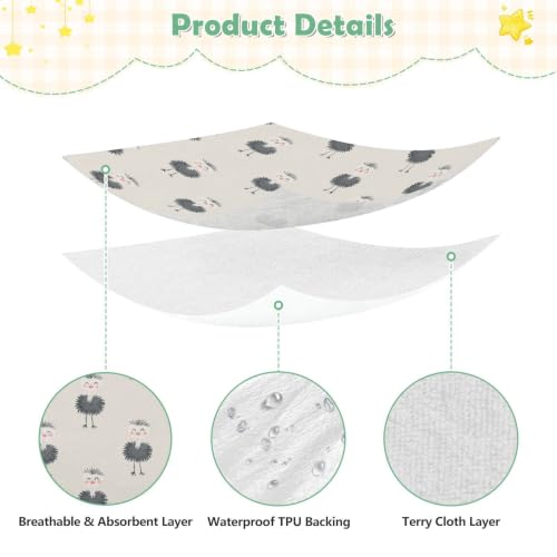 Drap de lit bébé imperméable contre les fuites en mousseline - 6