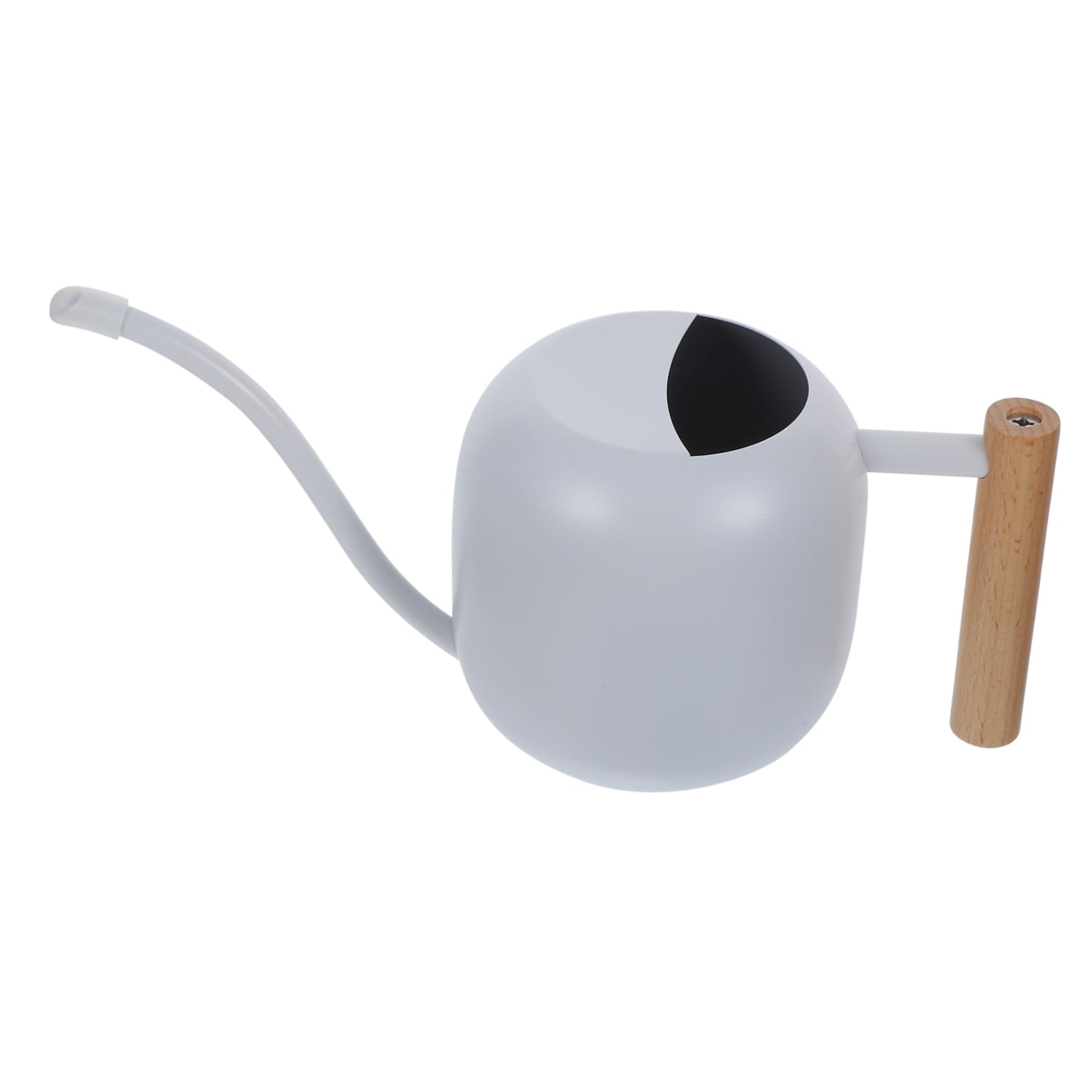 Regadera De Inoxidable Mango De Madera De Boca para Riego De De Interior y Jardín Capacidad De Diseño Ergonómico para Cómodo
