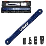 coobeast Offset Extension Wrench Impact Ready Socket Wrench Extender Tool with Versatile 1/4', 3/8', and 1/2' Square Drive Adapters, Universal Extensions Wrench for Small Place