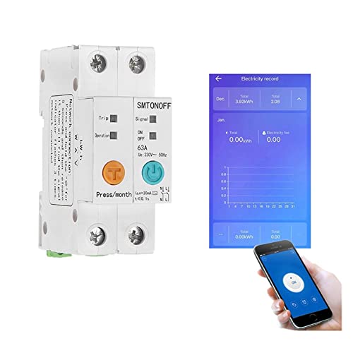 Misuratore Di Energia WiFi Tuya 2 Vie - 12 Canali, Monitoraggio In Tempo Reale Potenza, Corrente, Tensione, Per Smart Home Meter Wifi