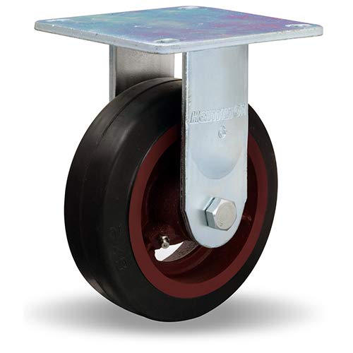 Hamilton (R-MS-6R) 6" Mold on Rubber Wheel Medium Duty Rigid Caster