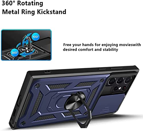 SZAMBIT Capa Compatível para Samsung,Capa De Câmera Deslizante Capa Protetora Resistente Para Celula