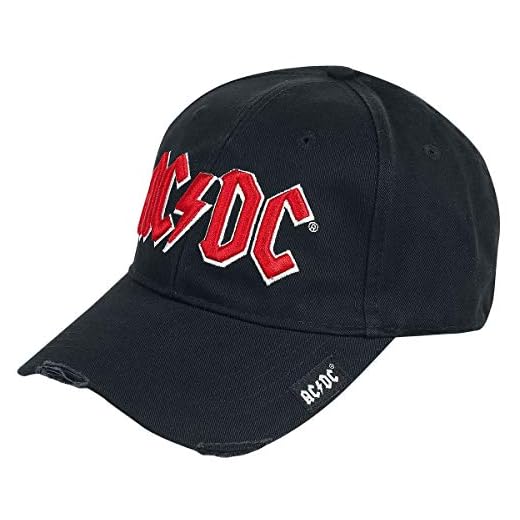 AC/DC Hombre Gorra De Béisbol, Color Negro, Talla única