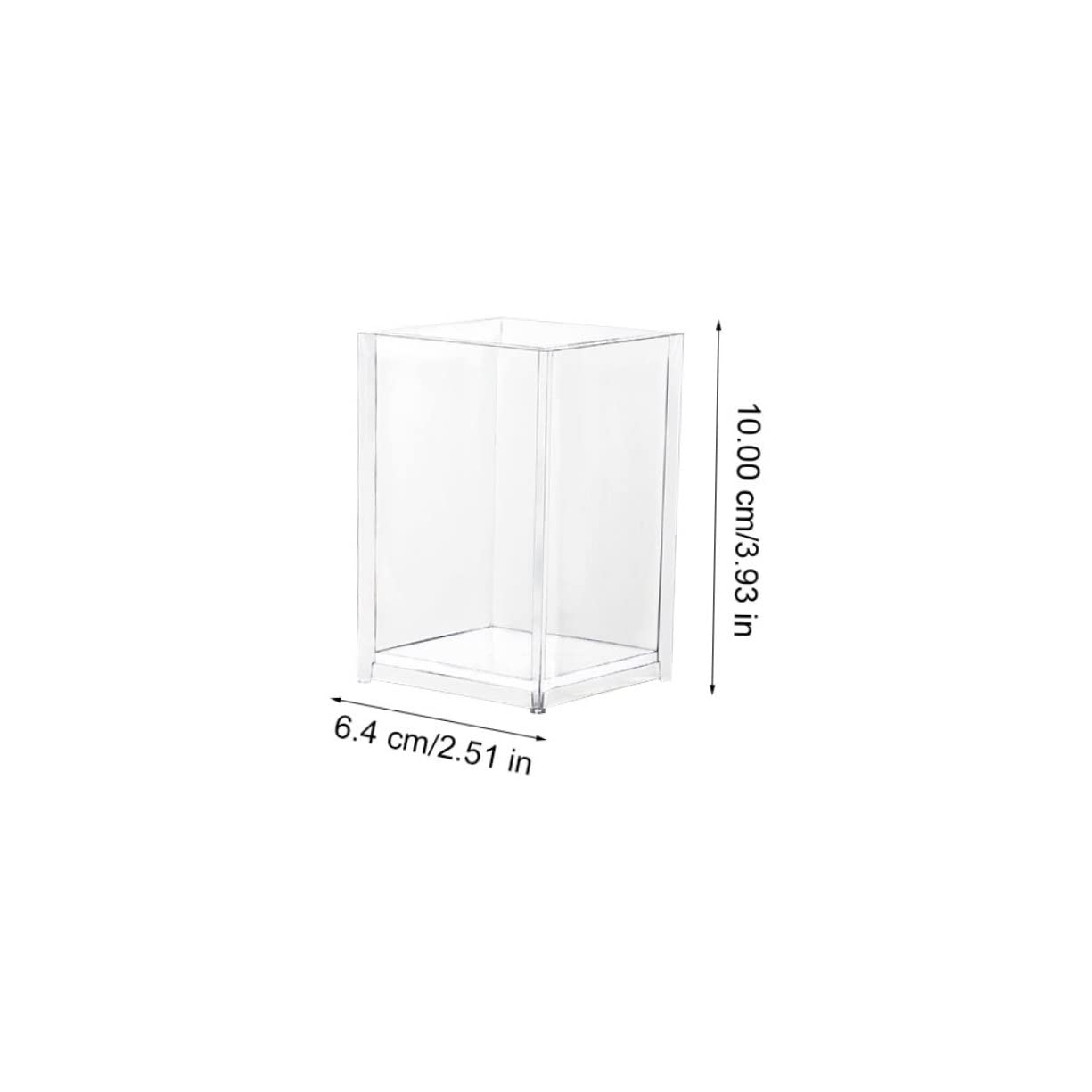 4piezas Portalápices Acrílico Cestas Para Bolígrafos Transparentes Organizadores De Escritorio Para Almacenamiento De Oficina y Decoración De Mesa