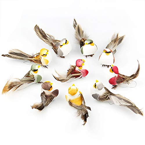 Yolococa Künstliche Vogel Dekoration mit Clips Weihnachtsbaum...