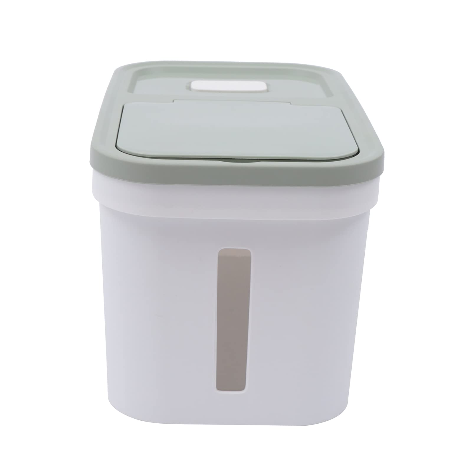 Grand récipient de conservation pour aliments, 10 kg, récipient à riz, récipient à farine, distributeur de riz pour aliments avec verre doseur