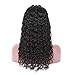 Human Hair Lace Front Wigs with Baby Hair Virgin Brazilian Human Hair Wigs for Black Women Water Wave 130% Density Natural Color 22