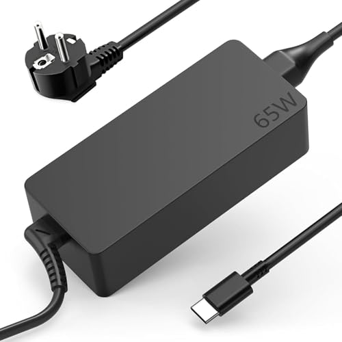 Cargador Portatil USB C 65W Compatible con Lenovo Thinkpad X1 Carbon T14 T15 T480 T490 T580 T590 E480 E490 Chromebook C330 S330 100e 300e 500e Yoga Type C Adaptador Alimentación