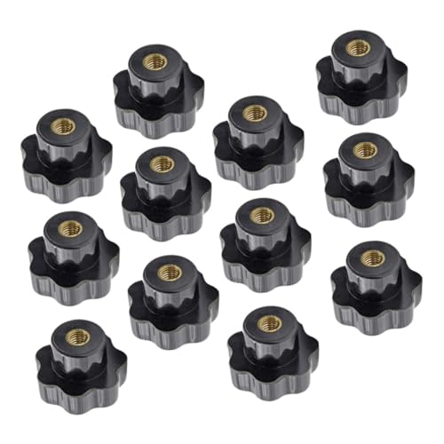 OKUMEYR Clamping Screw Knob 12pcs Screw Plum Handle Knob Bolt Easy Install Rugged Long Life