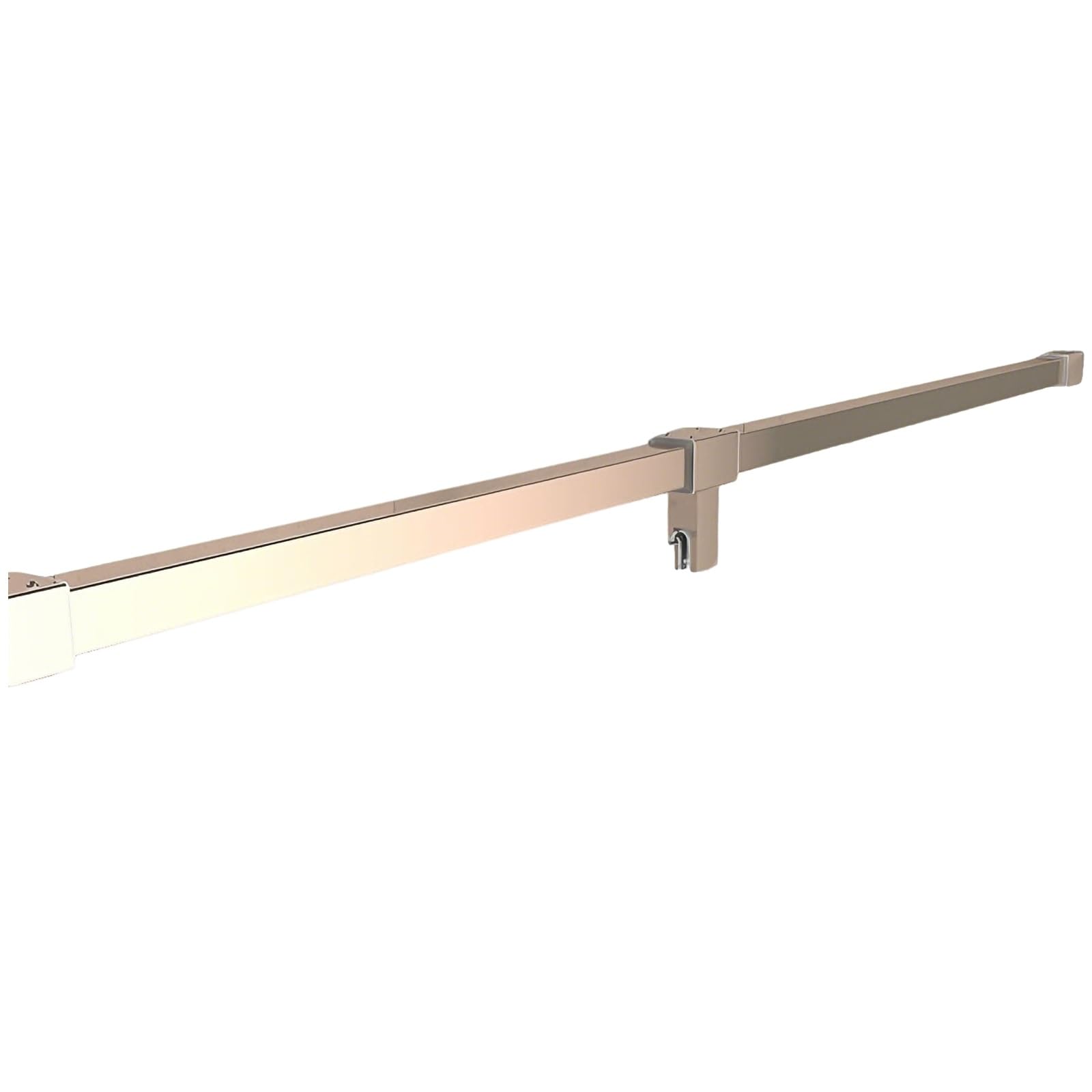 Elastyczny Stabilizator Panelu Prysznicowego Do Szklanej Przegrody, Zapobiegający Wypaczaniu Się Wsporników Prysznicowych Od Ściany Do Szkła(Rose,2m/6.6ft)