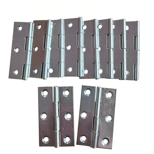 10 pcs en acier inoxydable meubles de maison matériel Charnière de porte Long 55 mm x 34 mm