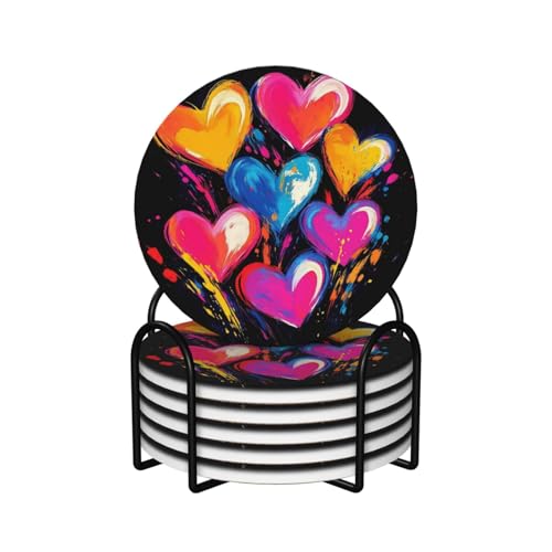 Dessous de verre en céramique absorbant avec liège de protection table