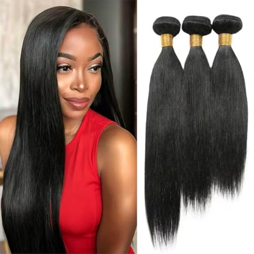Extensiones de cabello humano virgen de calidad premium en negro natural