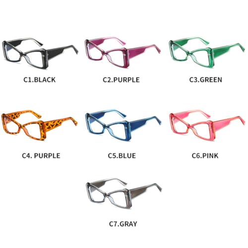 Lunettes anti-lumière bleue œil de chat contre le mal de tête et les yeux secs sur écran