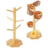 AXVRAV 2 Stück Brezelständer mit 6-Armig 15 x 35 cm, Brezelhalter Holz...