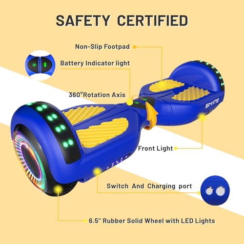 Image of SIMATE Hoverboard, Bluetooth All Terrain Hover Boards with LED Lights and APP Control, Gifts for Kids Adults Girls Boys, for All Ages