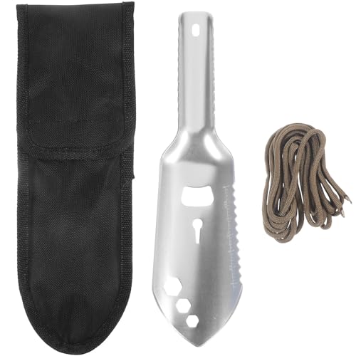 STOBAZA Pala Militar Multifuncional de Aleación de Aluminio Portátil Martillo para Camping y Senderismo, Herramienta Ligera para Jardín y Actividades al Aire Libre