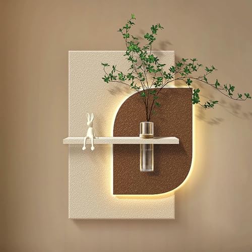 Tableau décoratif LED 3D en grès sans bordure épuré