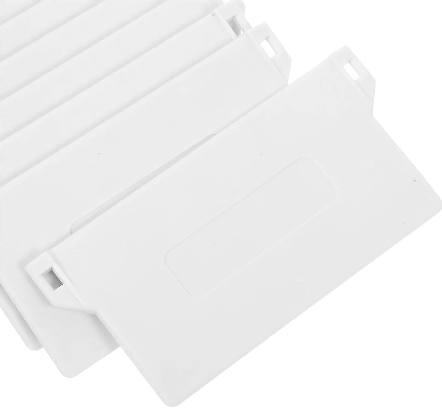 PVC Vertical Blinds Replacement Slats 60 Pcs Vertical Blind Bottom Plates Plastic 89mm Replacement Parts Heavy Base for Blinds Home Window Curtain Accessories