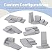 4-Piece PU Leather Baby Foam Climbing Blocks for Toddlers - Soft Play Climbing Toys for Toddlers - Foam Climbing Set for Crawling and Sliding Indoor (Gray)