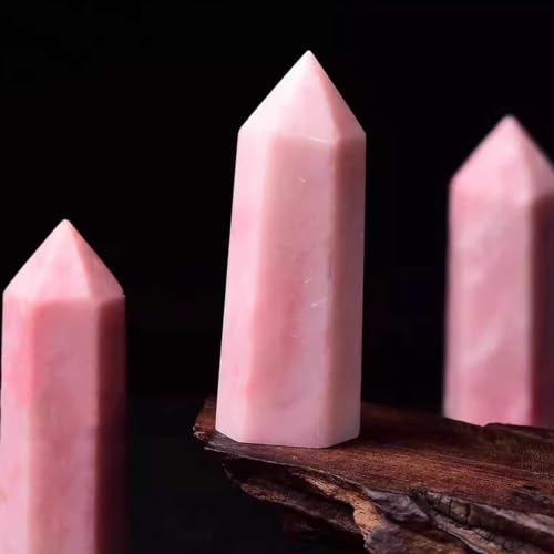 Obélisque en opale rose prisme de collection pour maison