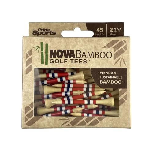 Pridesports Nova Bamboo Golf Tees 45 Count