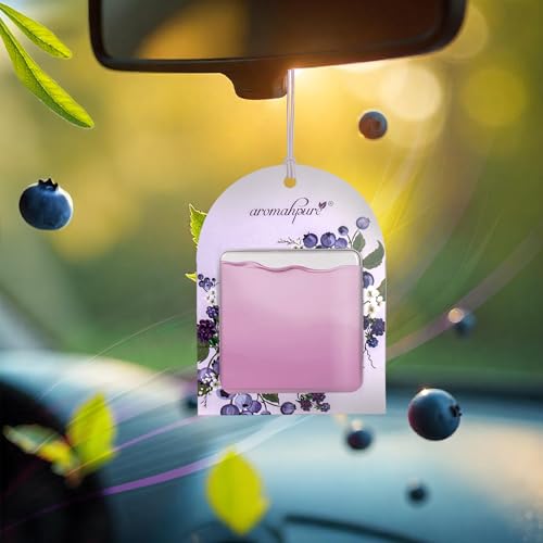 Image of Aromahpure Gel Wink Hanging Car Perfume | Long-Lasting Gel Based Car Air Freshener | Car Accessories | Last Up to 30 Days (Berry)