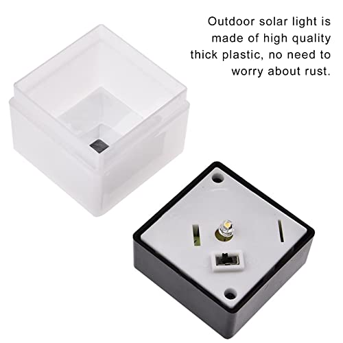 Carkio Solar Led Fence Post Cap 6V 2W Led Solar Lamp With Lamp Switch For Wrought Iron Aluminum Or Garden,Solar Fence Lights White Light,5Cm X 5Cm,Pack Of 8 #TOP4
