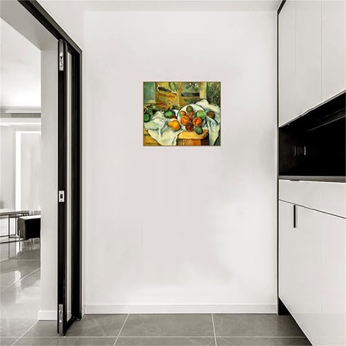 Tableau Cézanne Fruits sur table pour la décoration de votre salon