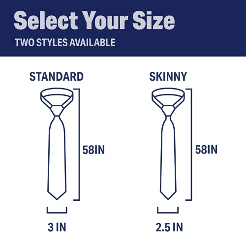 Image of Mens Ties - Formal Neckties for Men, Standard & Skinny Styles | Solid Color Ties for Men