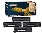 QUALITONER   x4 Toners   EP728 3500B002 (CE278) Noir   Compatible pour Canon Fax L 150 Canon Fax L 170 Canon i SENSYS Fax L 150 Canon i SENSYS Fax L 170 Canon i SENSYS Fax L 170 Series Canon i SENSYS