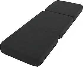 Cama Sofá Dobrável Casal Preto – Modelo Versátil 3 em 1 p/Sala, Quarto ou Escritório(Solteiro)