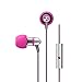 Crystal by MEE audio In-Ear Headphones with Microphone Made with Swarovski Crystals, Pink