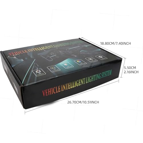 Tira LED Interior para Auto RGB con Control y Sincronía Musical miniatura 6